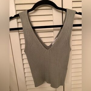 Madewell V-neck Cropped Sweater Tank